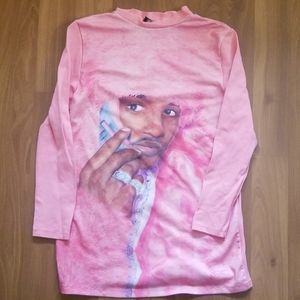 DXMEPIECE sweatshirt dress real men wear pink